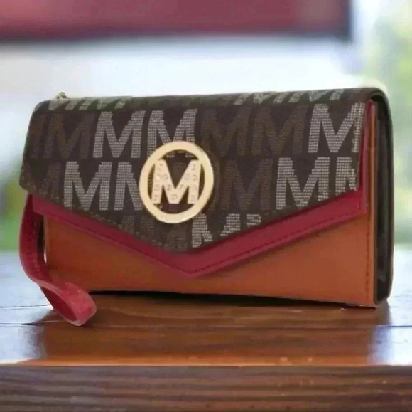 🆕️MKF Collection Wristlet Wallet | High-Quality Vegan Leather | High Capacity - Picture 1 of 14
